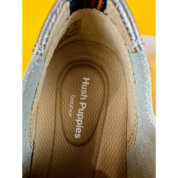 Hush Puppies Tricia Perf Lace Up Sneakers Womens 5.5 M Gray Nubuck Leather NWB - Picture 7 of 12